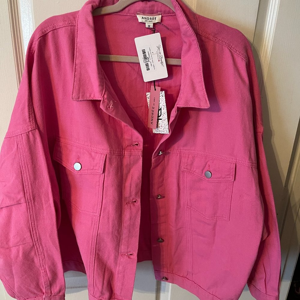 Hot Pink Denim Jacket